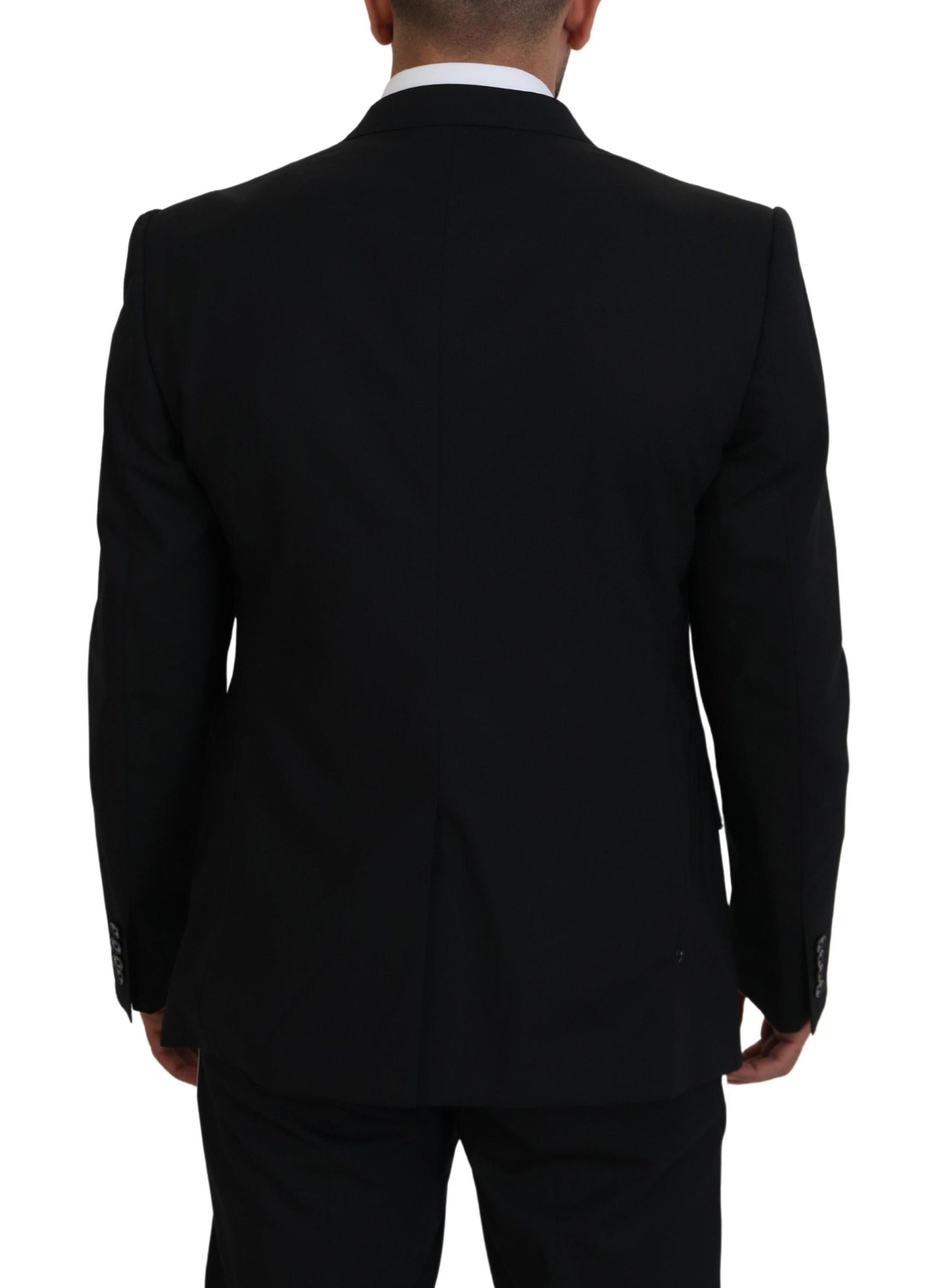 Dolce & Gabbana Blazer negro de un solo pecho estilo siciliano