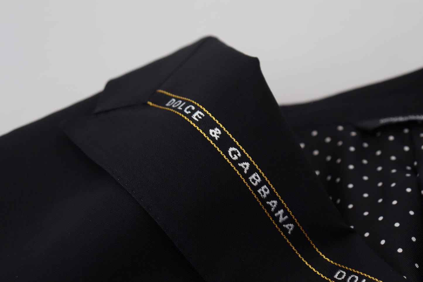Dolce & Gabbana Blazer negro de un solo pecho estilo siciliano