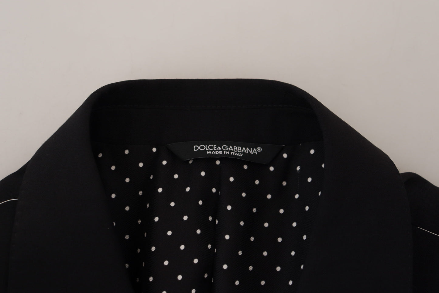 Dolce & Gabbana Blazer negro de un solo pecho estilo siciliano