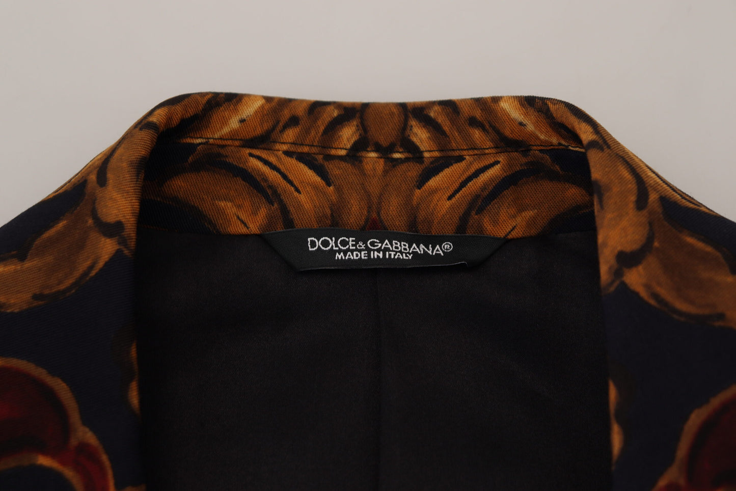 Dolce & Gabbana Elegante blazer de mezcla de lana multicolor