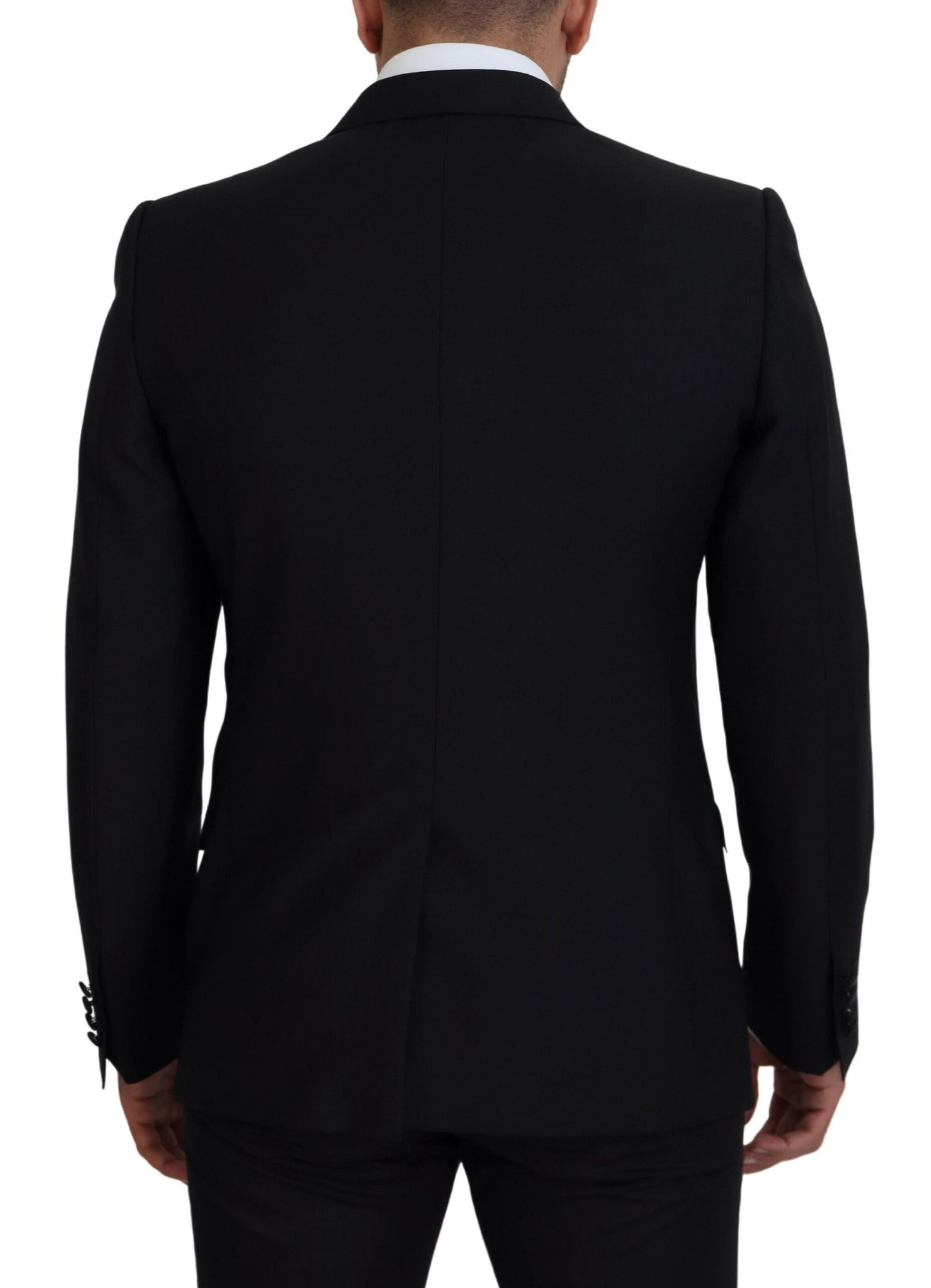 Dolce & Gabbana Elegante blazer formal negro Martini