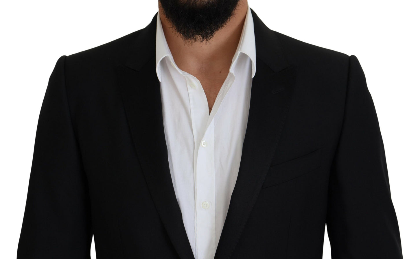 Dolce & Gabbana Elegante blazer formal negro Martini