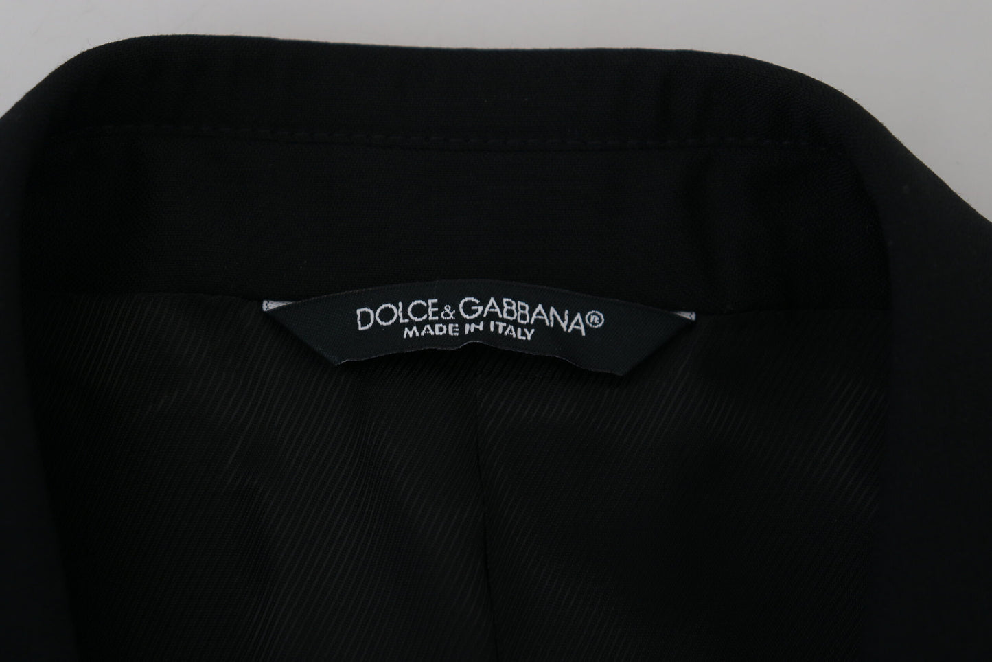 Dolce & Gabbana Elegante blazer formal negro Martini