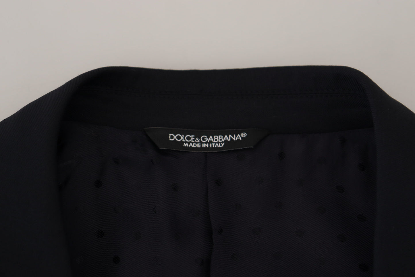 Blazer bleu foncé élégant à boutonnage simple Dolce & Gabbana