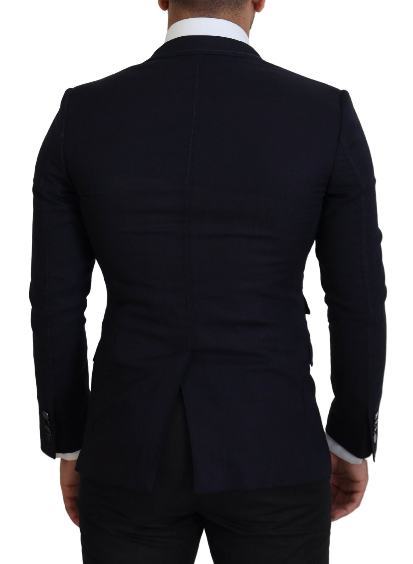 Dolce & Gabbana Elegante blazer negro de un solo pecho