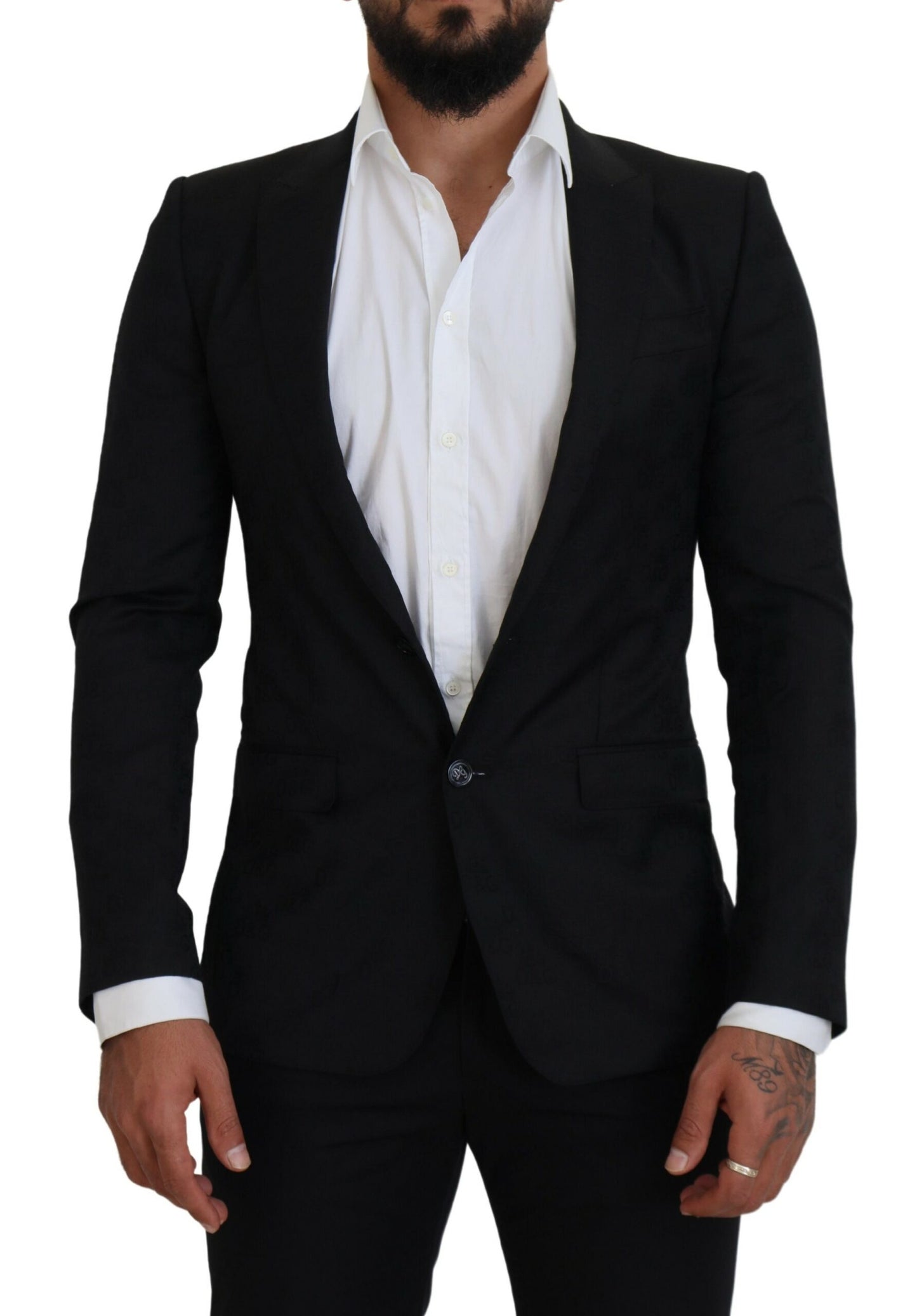 Dolce & Gabbana Elegante blazer formal negro estilo Martini