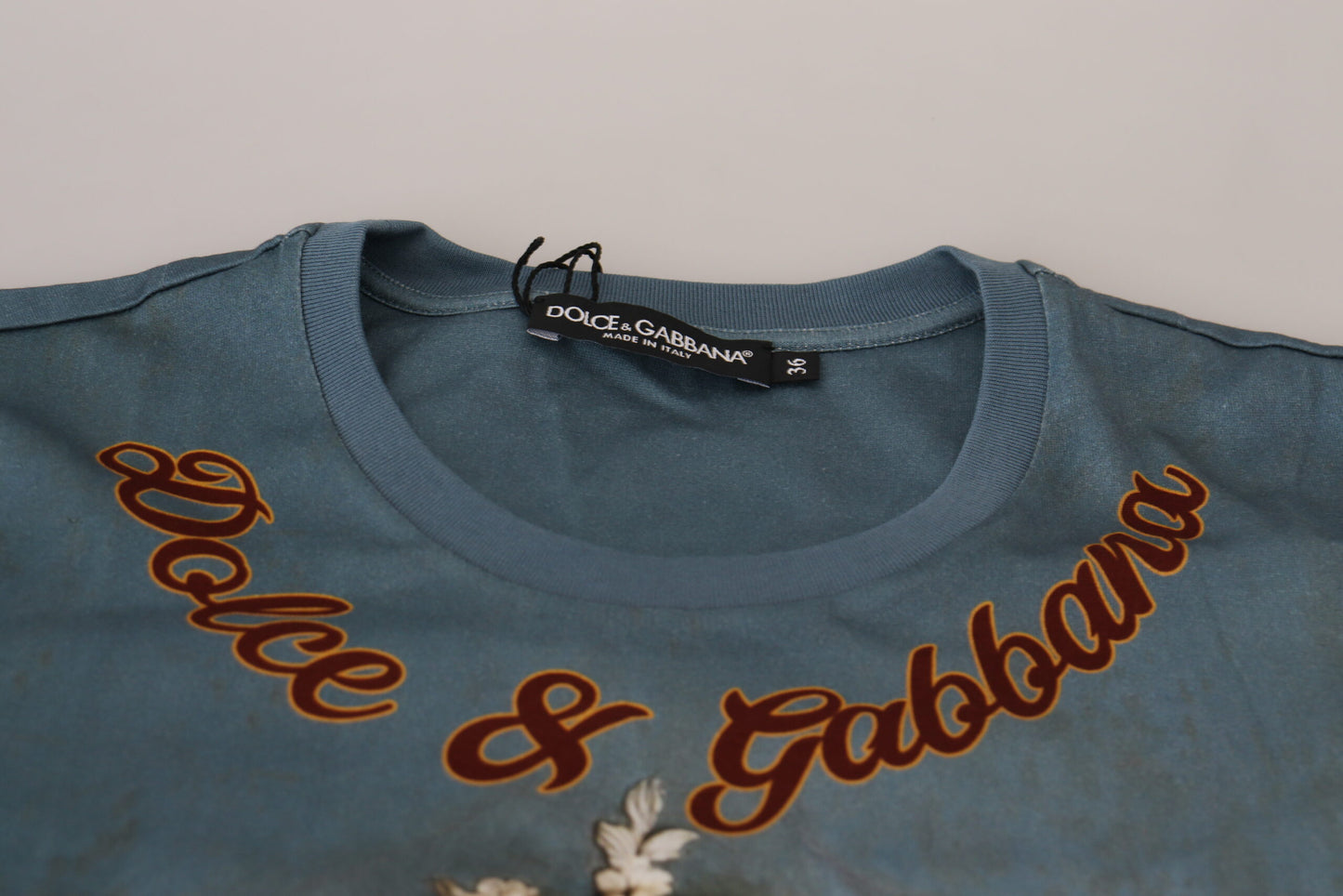 T-shirt décontracté en coton imprimé ange chic Dolce & Gabbana