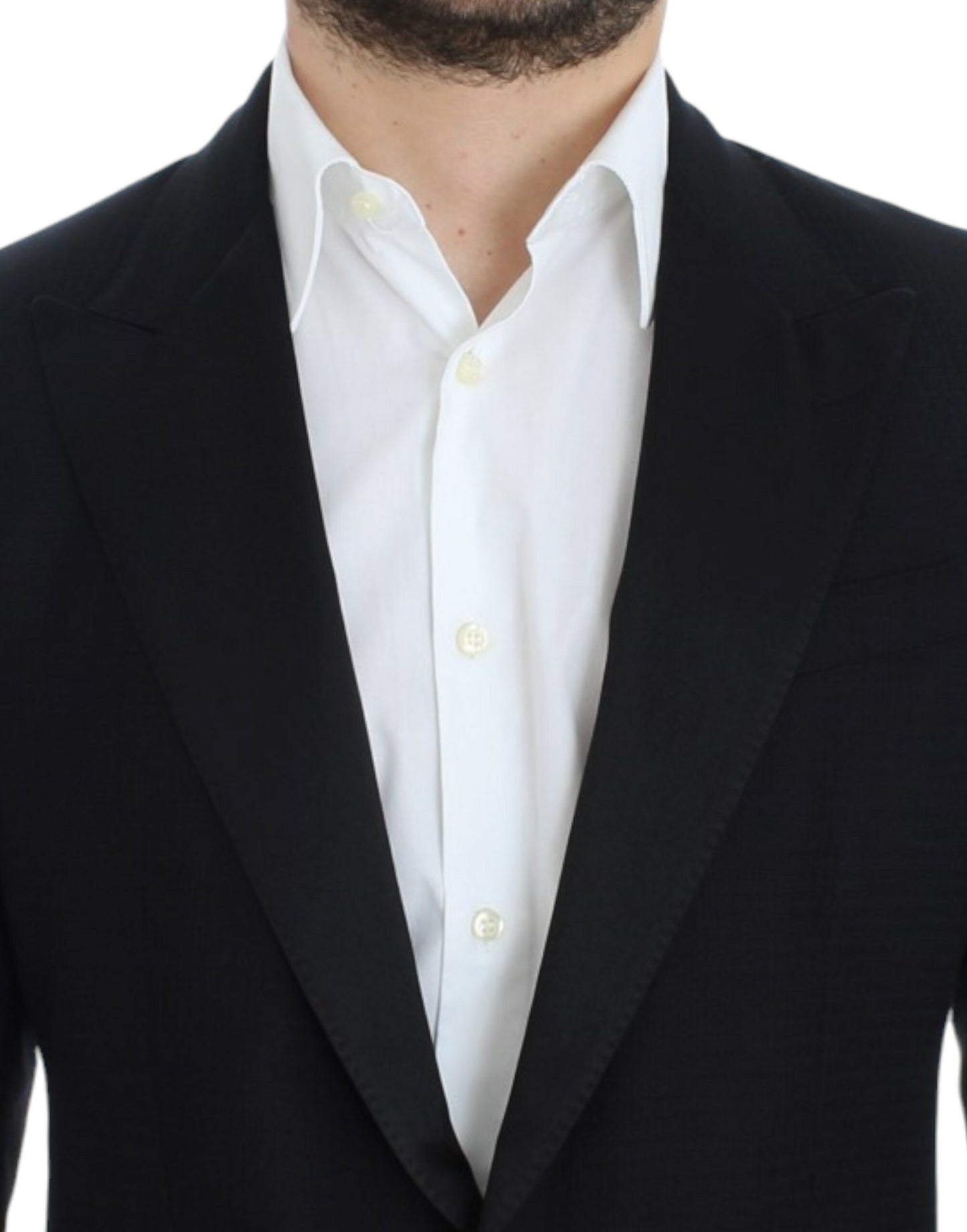 Blazer elegante Sicilia de mezcla de seda negra de Dolce & Gabbana