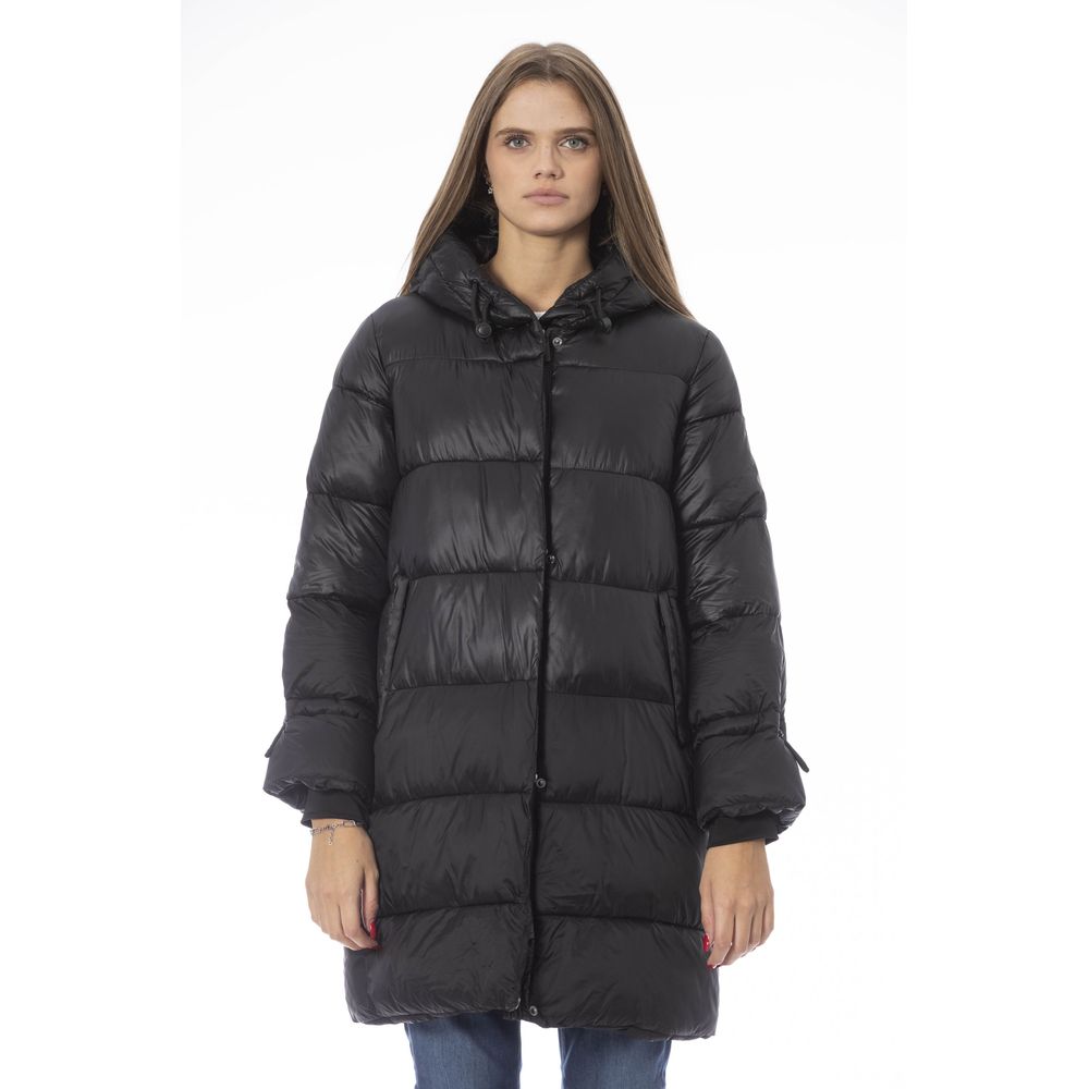 Chaqueta de nailon negra para mujer Baldinini Trend