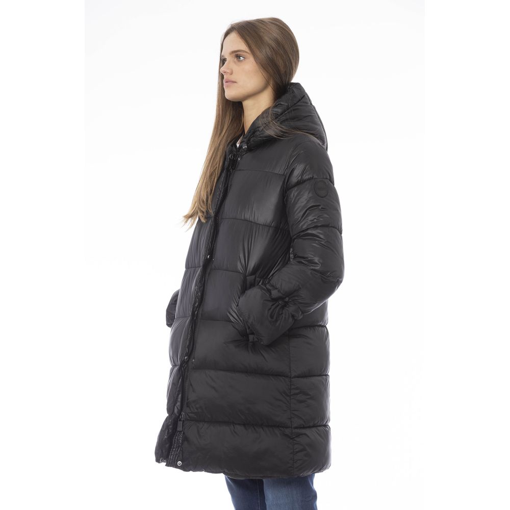 Chaqueta de nailon negra para mujer Baldinini Trend