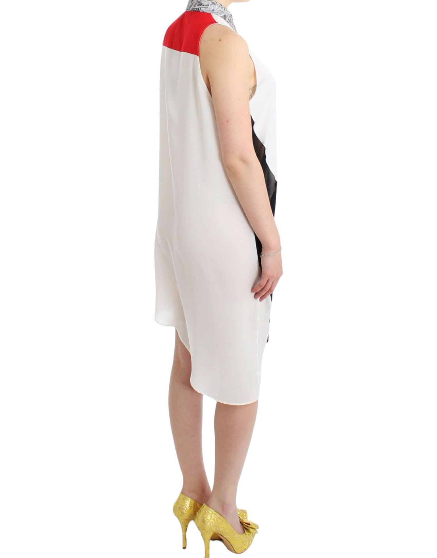 Costume National Asymmetric Hem Button-Up Shirt Dress - Elegance Online Limited