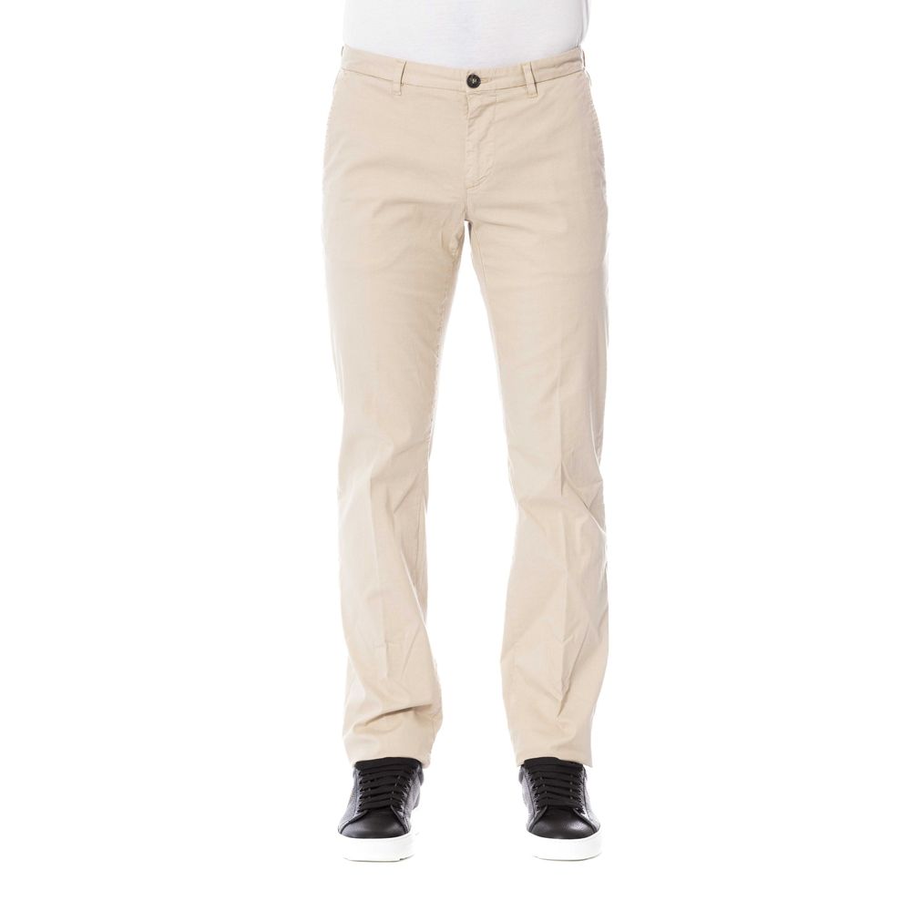 Pantalon pour homme en coton beige Trussardi