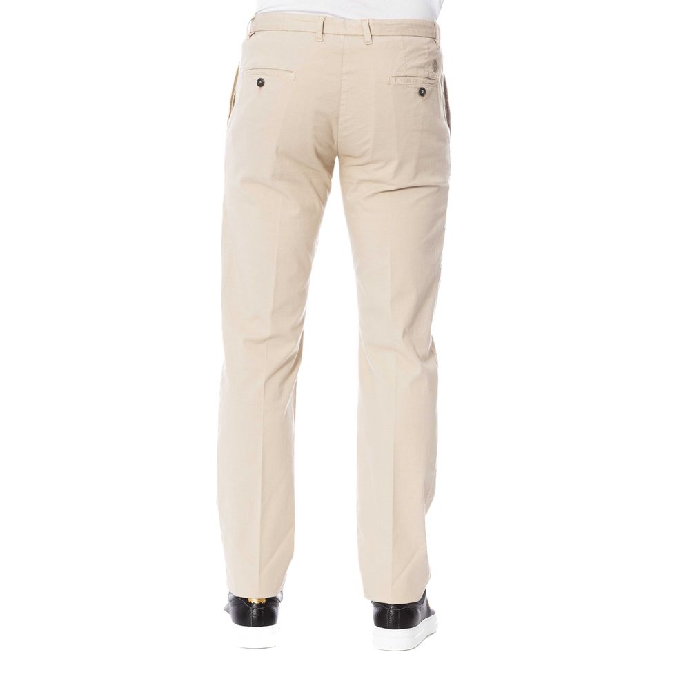 Pantalon pour homme en coton beige Trussardi