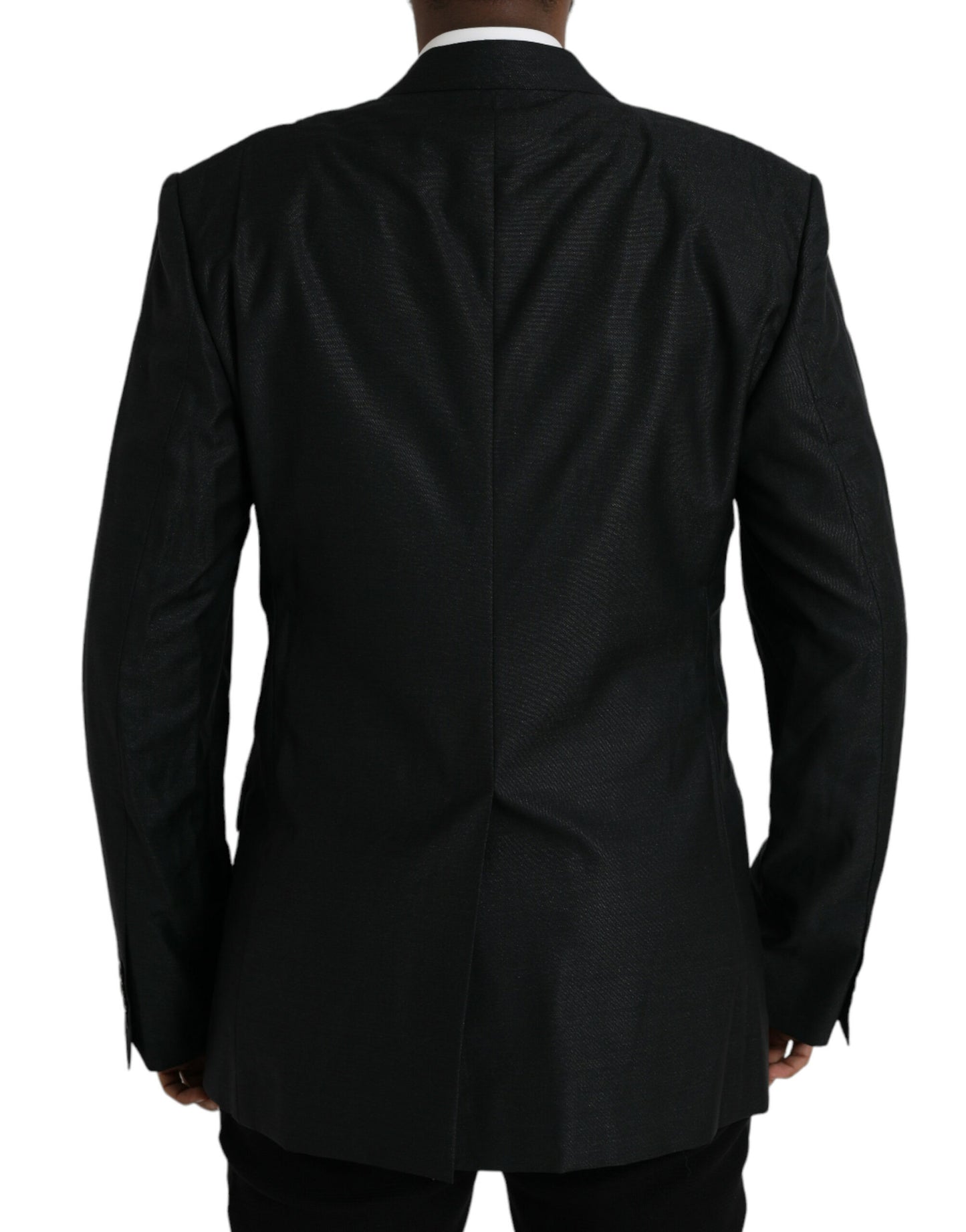 Blazer simple boutonnage en laine noire Dolce & Gabbana