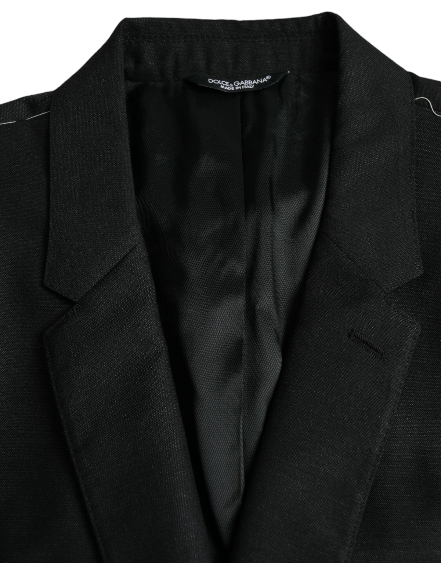 Blazer simple boutonnage en laine noire Dolce & Gabbana