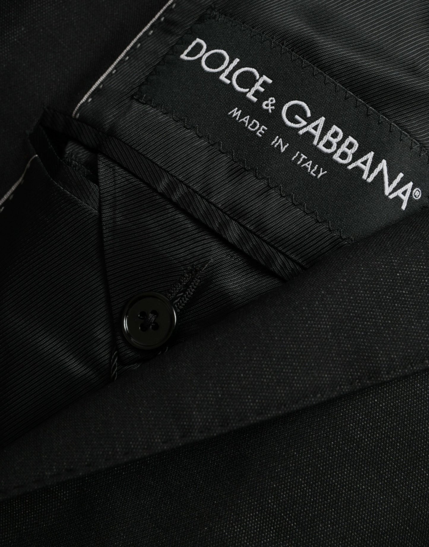 Blazer simple boutonnage en laine noire Dolce & Gabbana