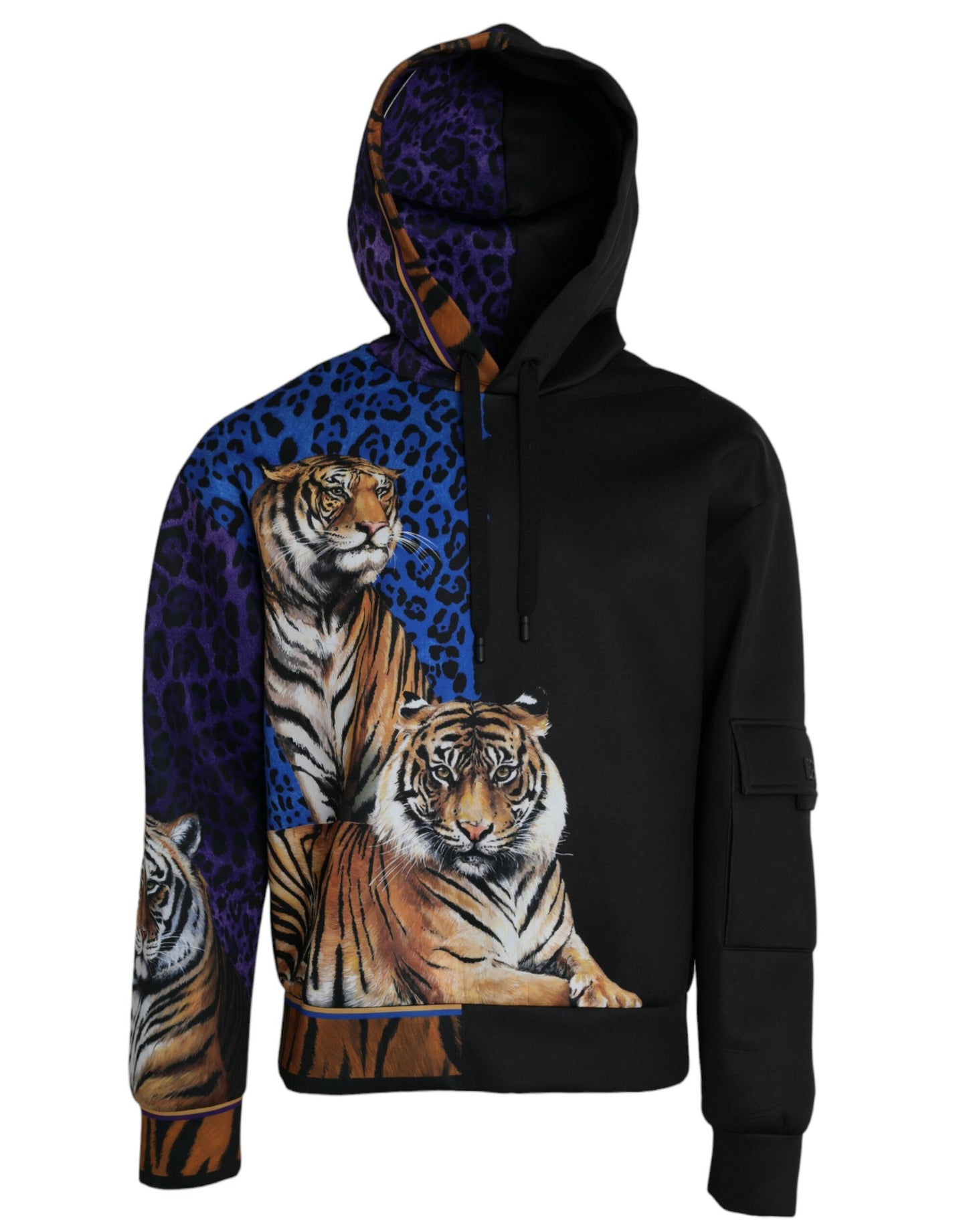 Dolce & Gabbana Pull sweat à capuche tigre multicolore