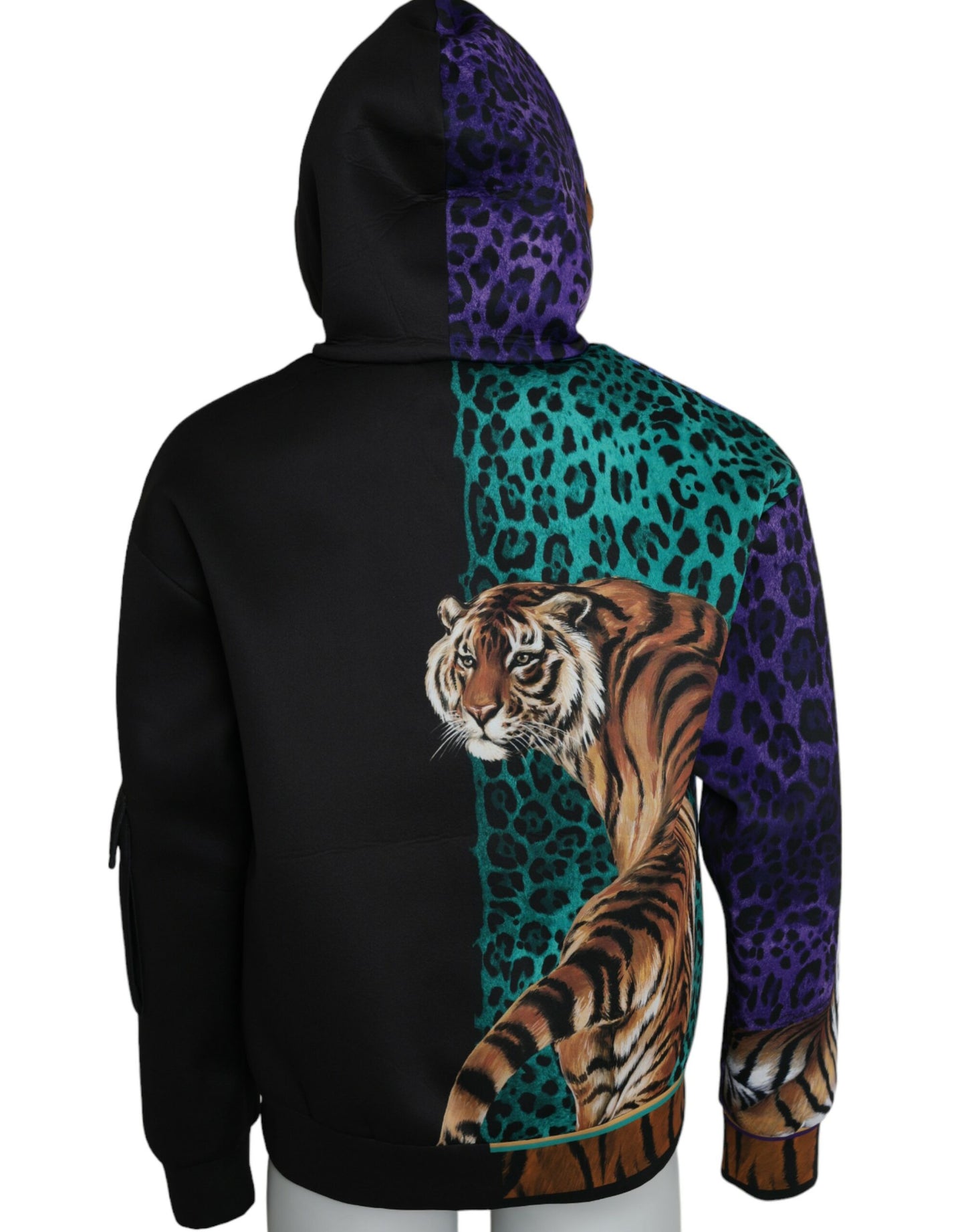 Dolce & Gabbana Pull sweat à capuche tigre multicolore