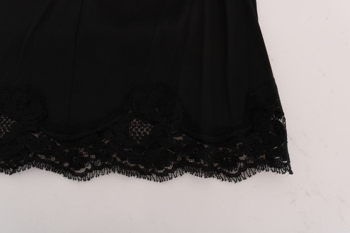 Dolce & Gabbana Elegant Floral Lace A-Line Mini Skirt - Elegance Online Limited
