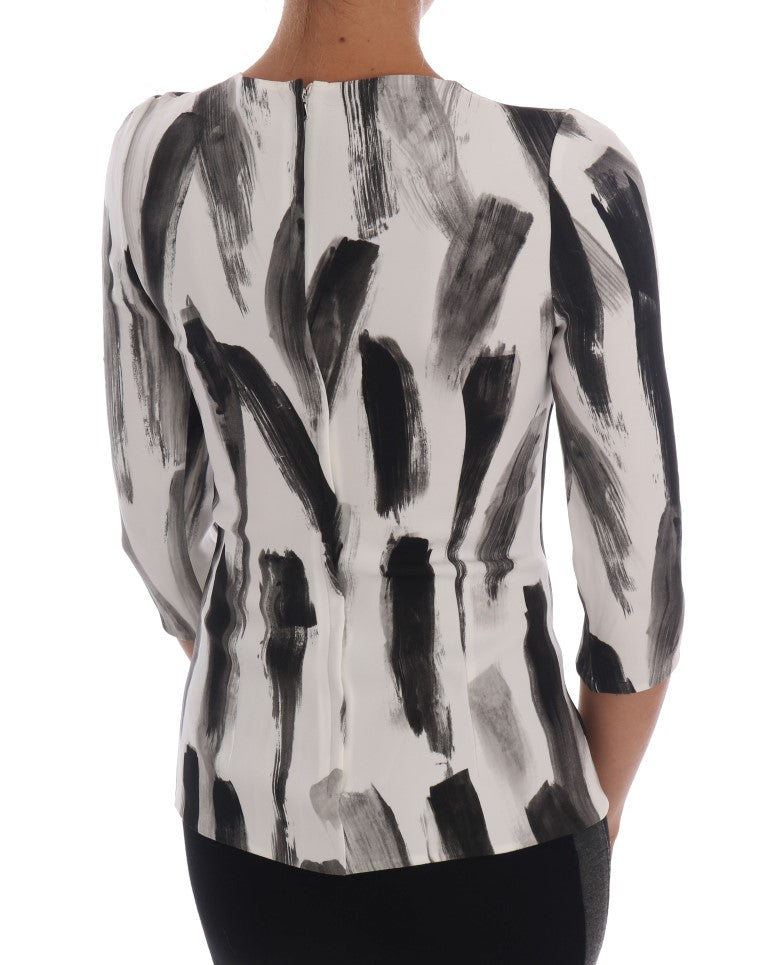 Dolce & Gabbana Blouse stretch rayée élégante