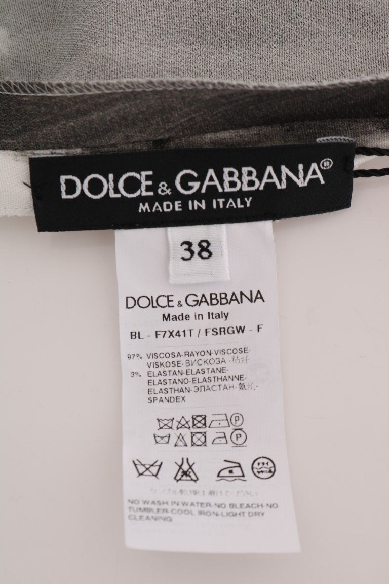Dolce & Gabbana Blouse stretch rayée élégante