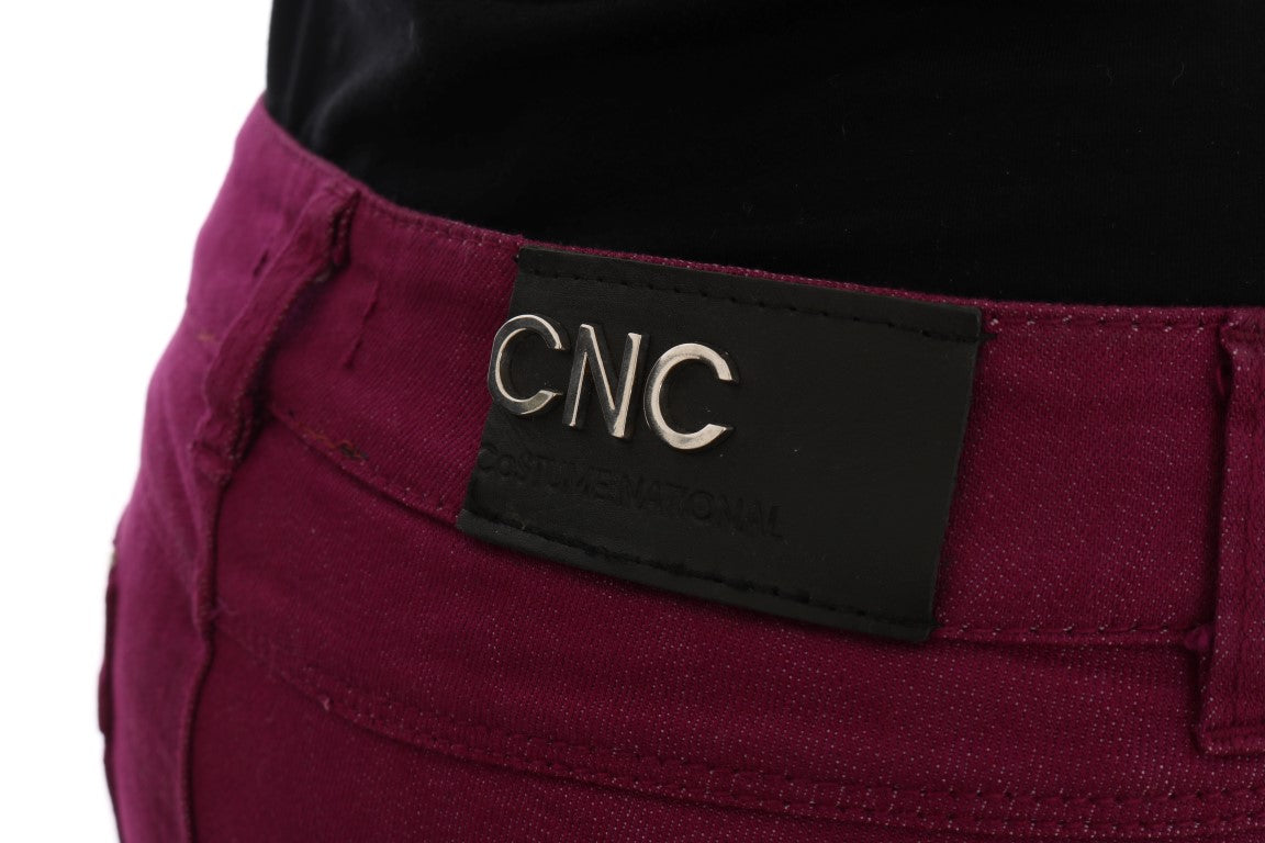 Costume National Elegant Purple Super Slim Jeans - Elegance Online Limited