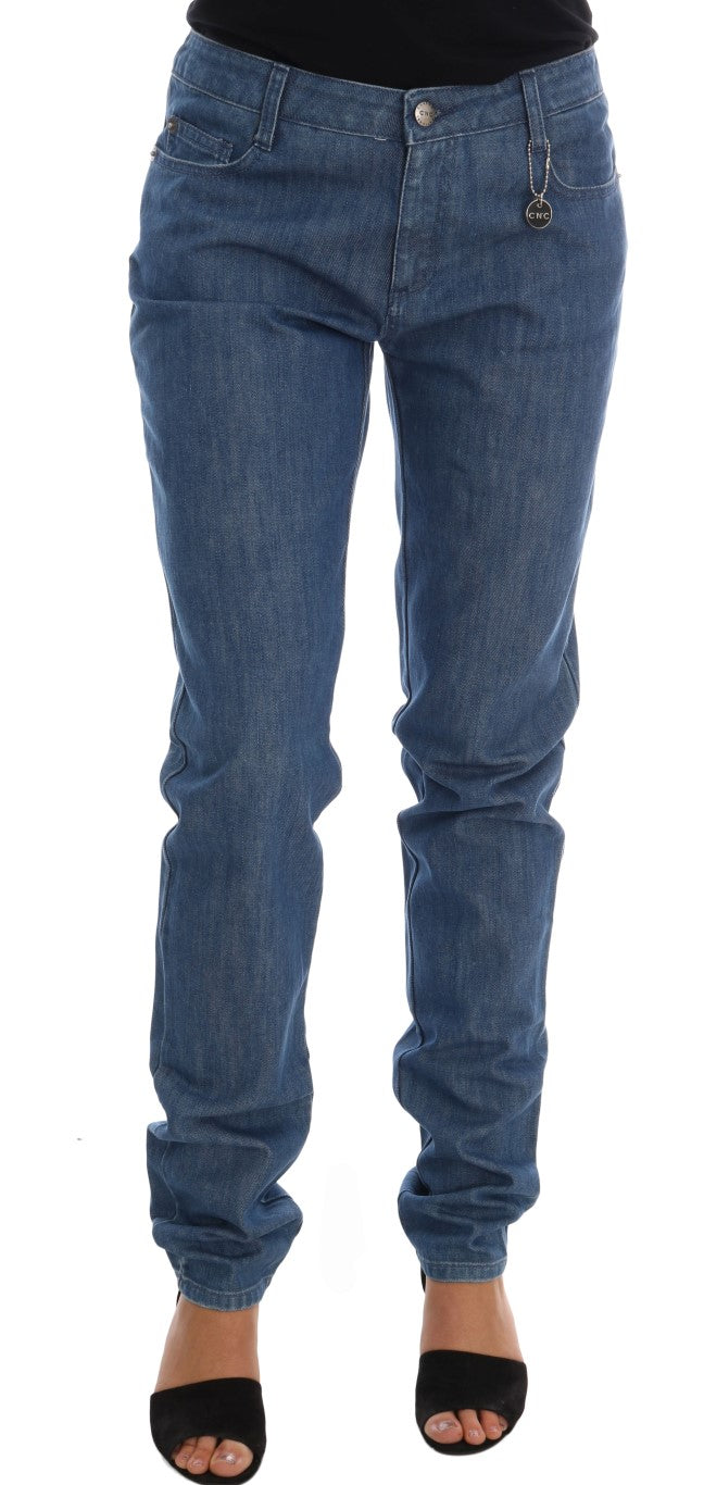 Costume National Elegant Boy Fit Blue Wash Jeans - Elegance Online Limited
