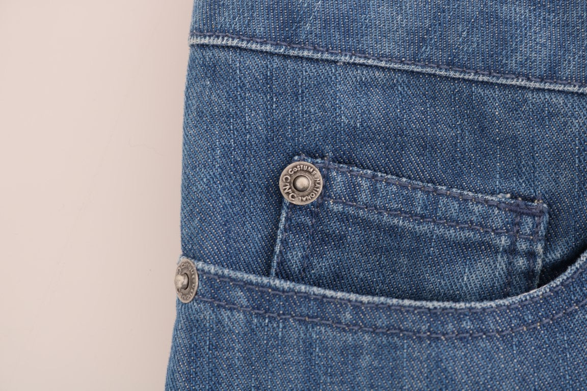 Costume National Elegant Boy Fit Blue Wash Jeans - Elegance Online Limited