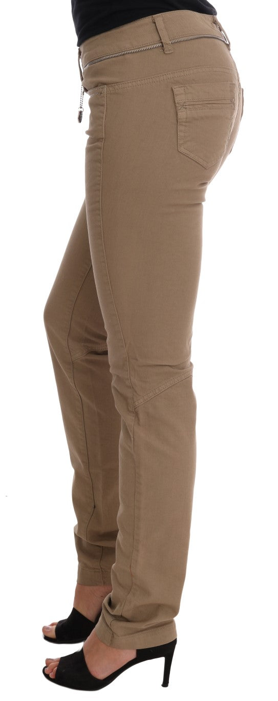 Costume National Beige Super Slim Fit Denim Delight - Elegance Online Limited