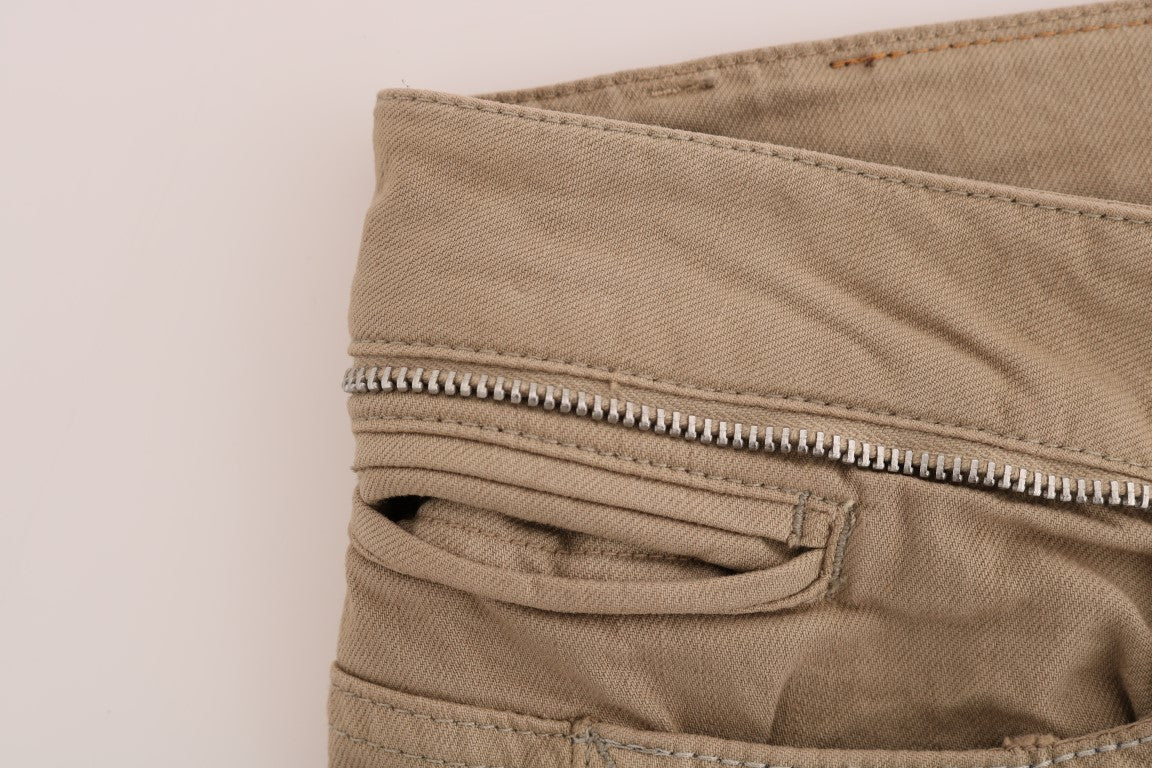 Costume National Beige Super Slim Fit Denim Delight - Elegance Online Limited
