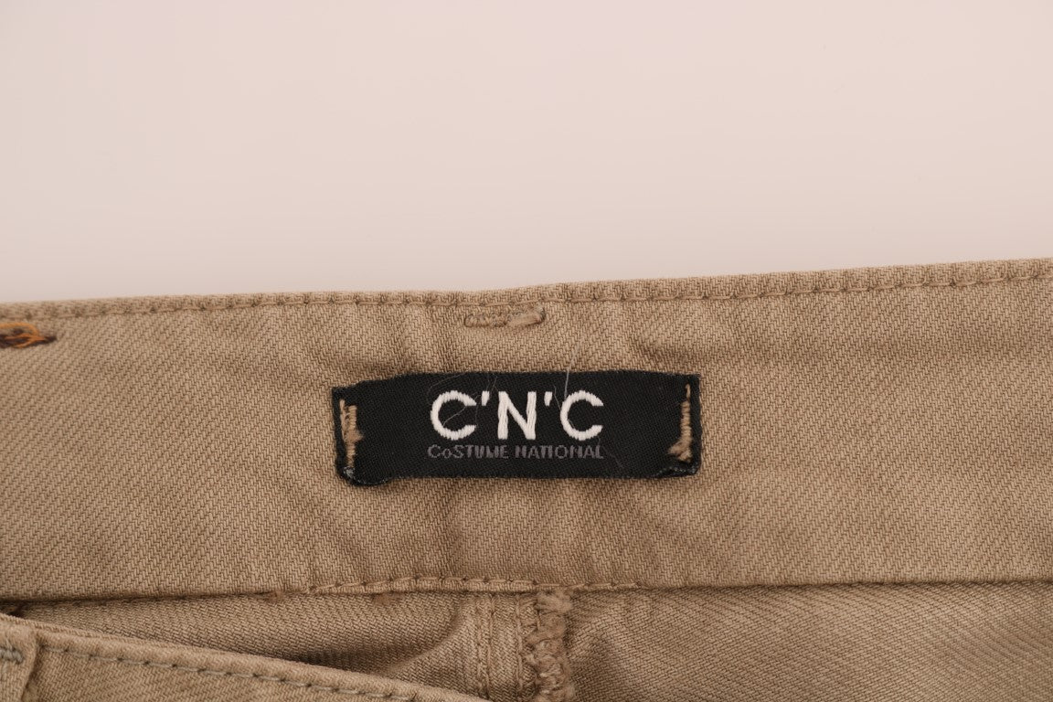 Costume National Beige Super Slim Fit Denim Delight - Elegance Online Limited