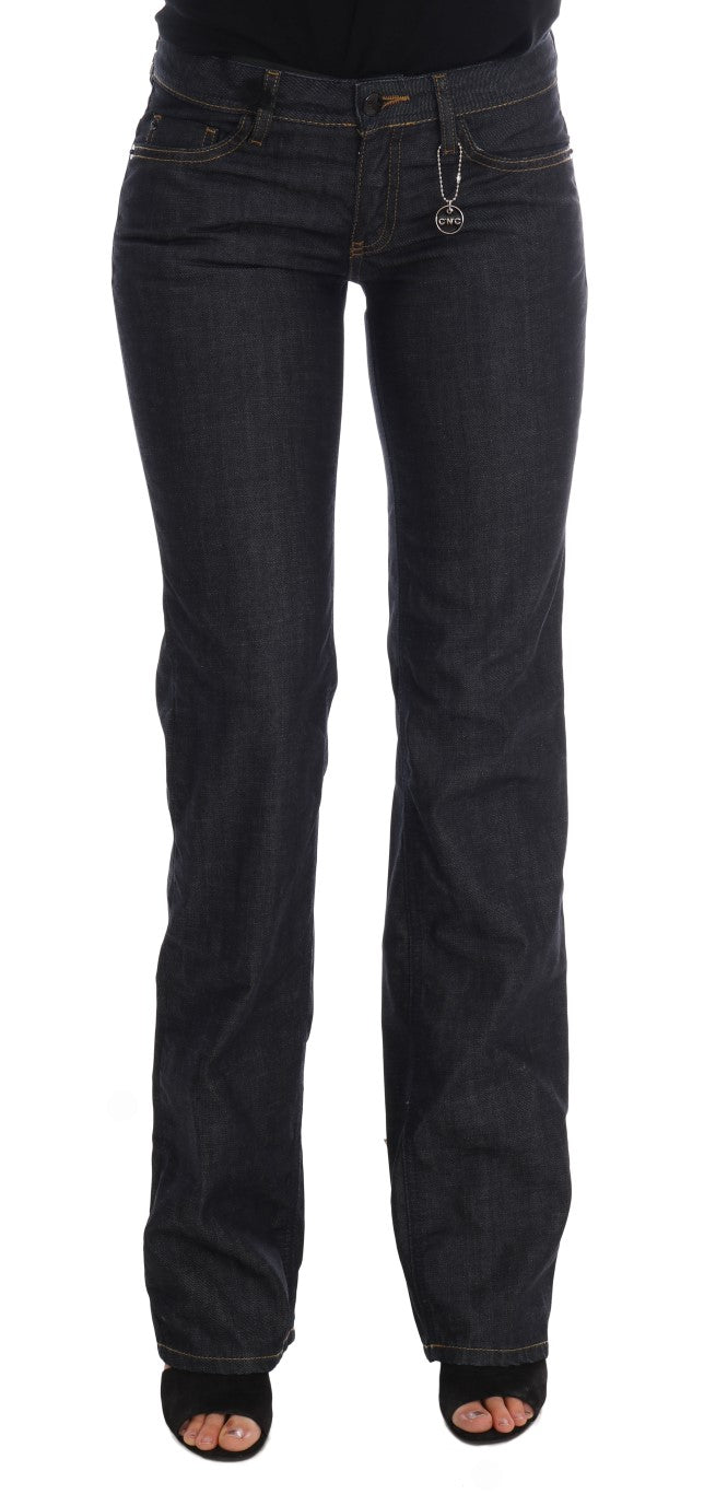 Costume National Chic Dark Blue Straight Fit Jeans - Elegance Online Limited