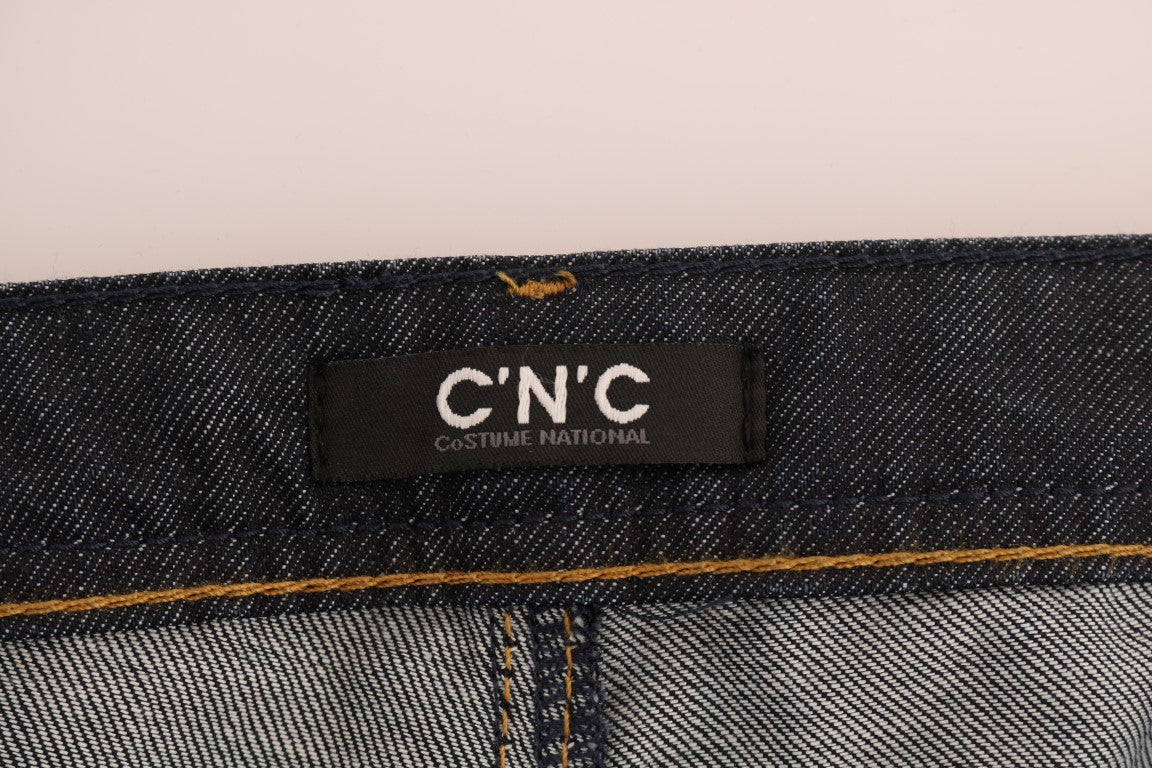 Costume National Chic Dark Blue Straight Fit Jeans - Elegance Online Limited