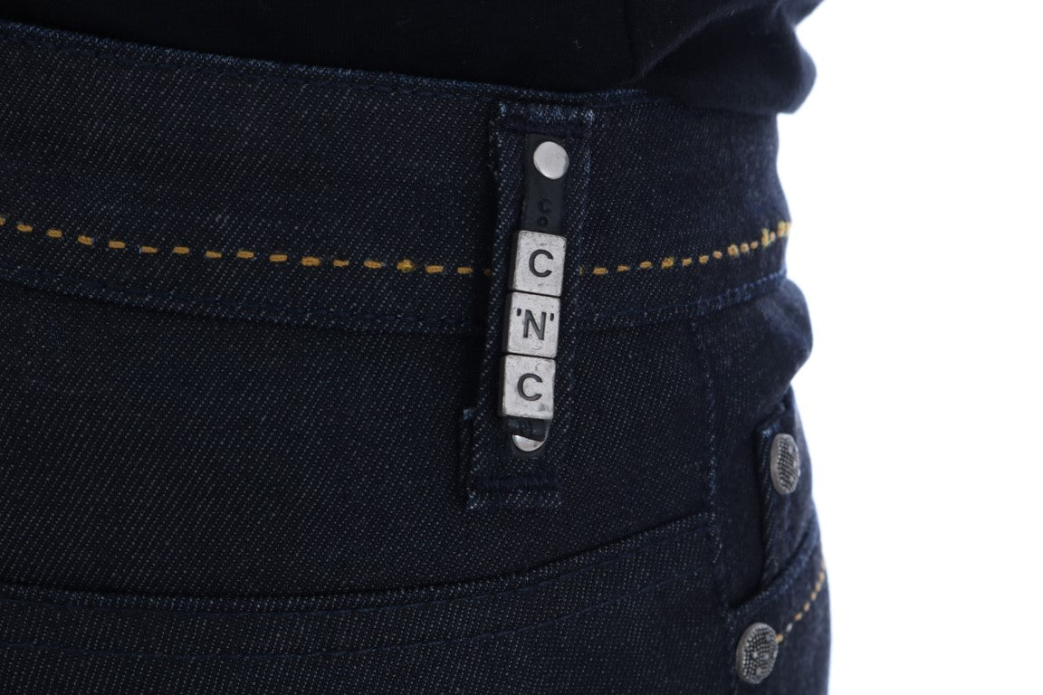Costume National Chic Dark Blue Super Slim Fit Jeans - Elegance Online Limited