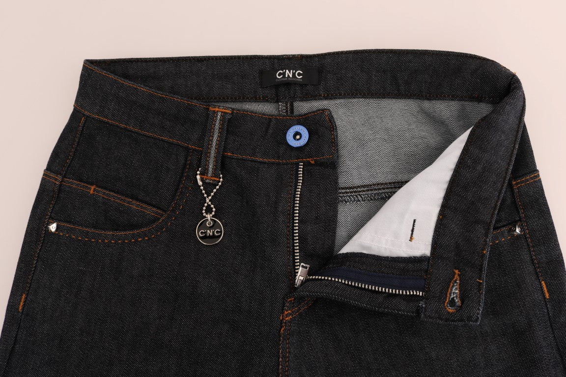 Costume National Sleek Dark Blue Super Slim Jeans - Elegance Online Limited