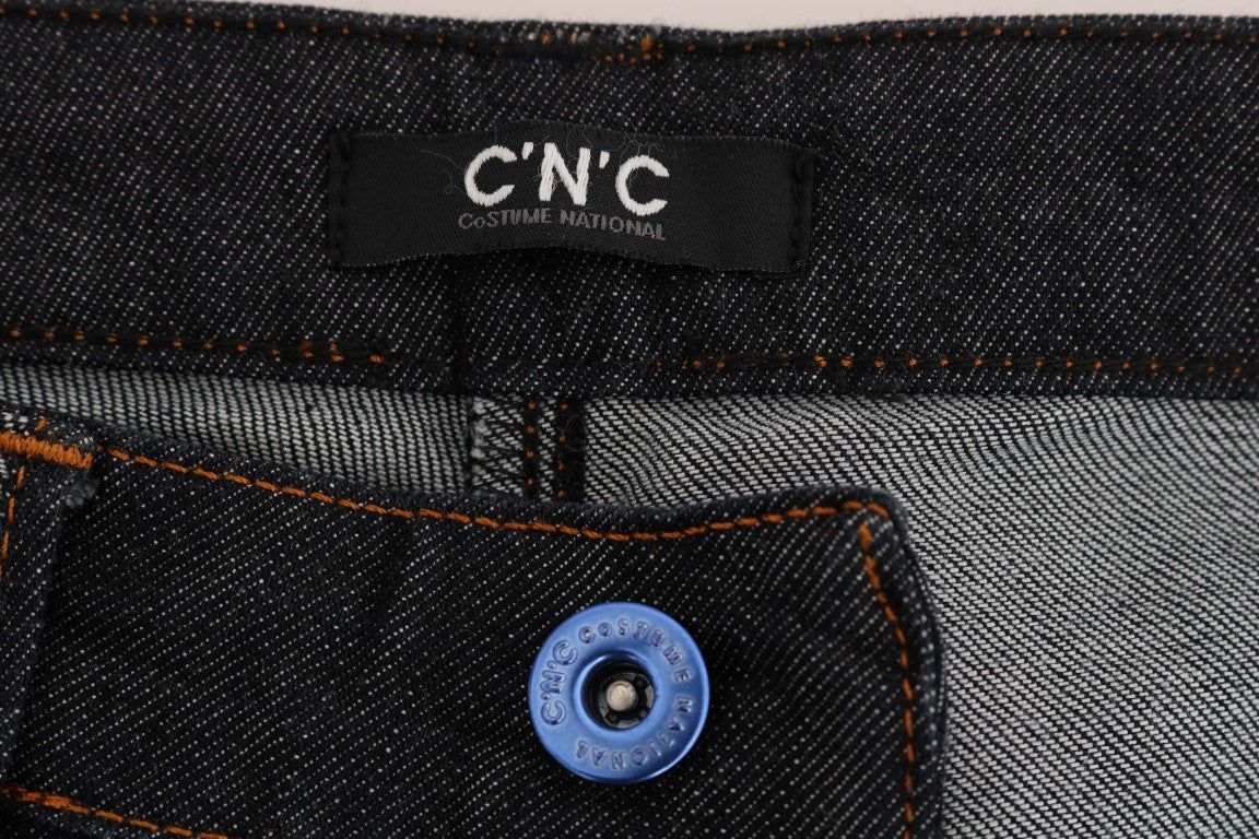 Costume National Sleek Dark Blue Super Slim Jeans - Elegance Online Limited