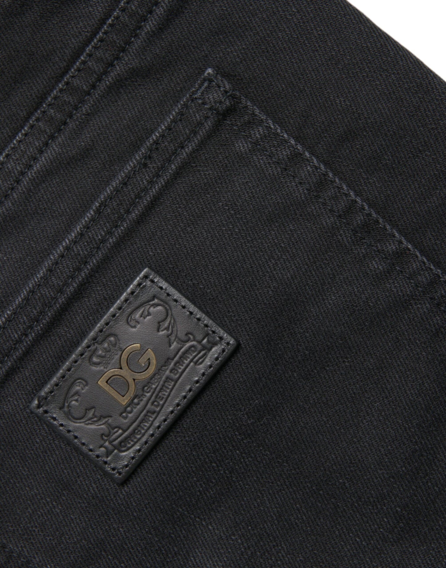 Dolce & Gabbana Chic Black Bermuda Denim Shorts