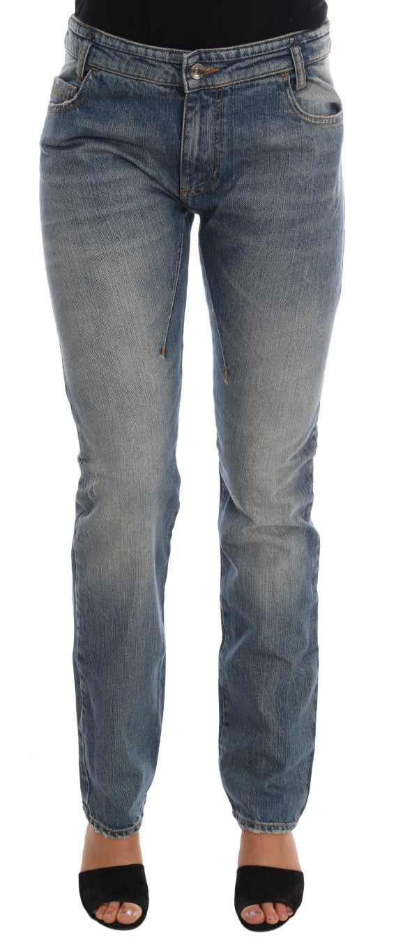 Costume National Chic Blue Slim Fit Designer Jeans - Elegance Online Limited