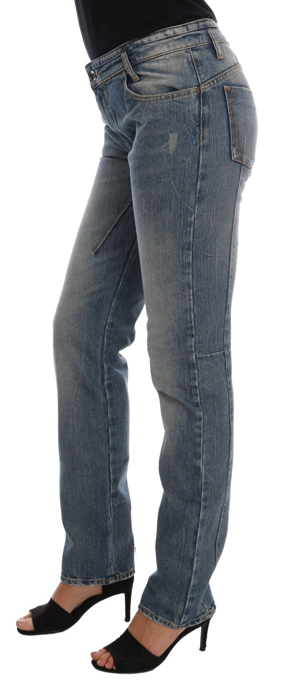 Costume National Chic Blue Slim Fit Designer Jeans - Elegance Online Limited