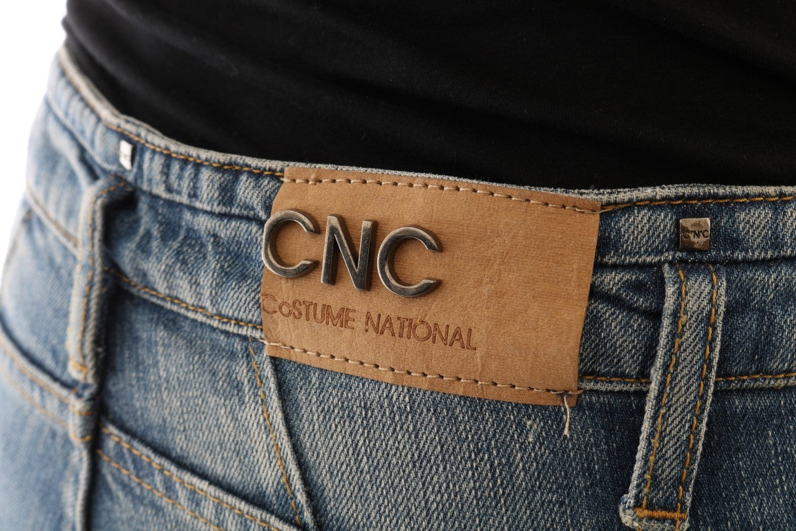 Costume National Chic Blue Slim Fit Designer Jeans - Elegance Online Limited