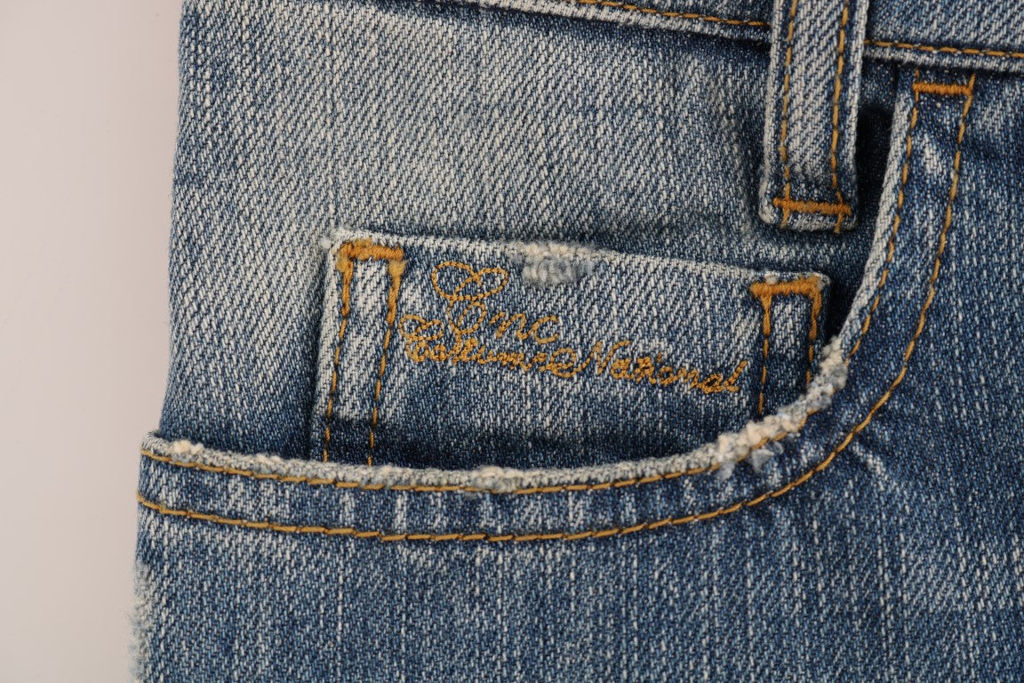 Costume National Chic Blue Slim Fit Designer Jeans - Elegance Online Limited