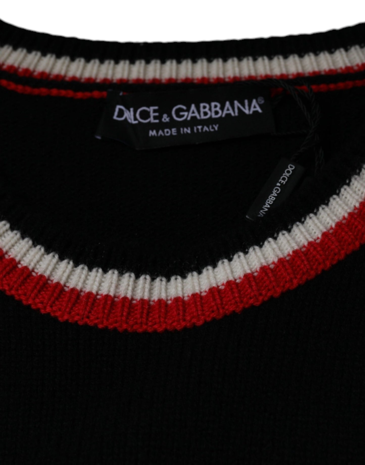 Suéter de cachemira negro con motivo del cerdo del año de Dolce & Gabbana