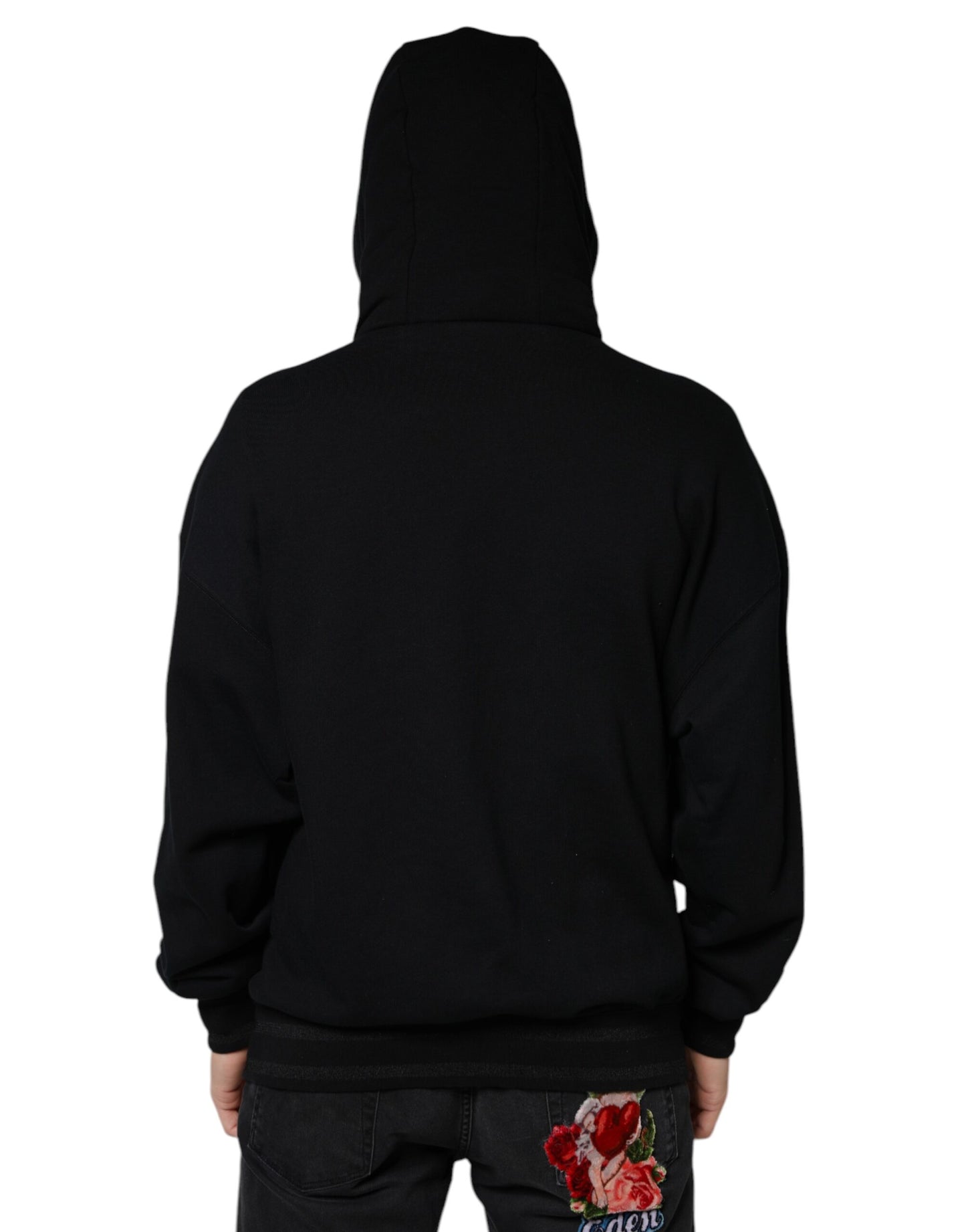 Sudadera con capucha negra para hombre de Dolce & Gabbana