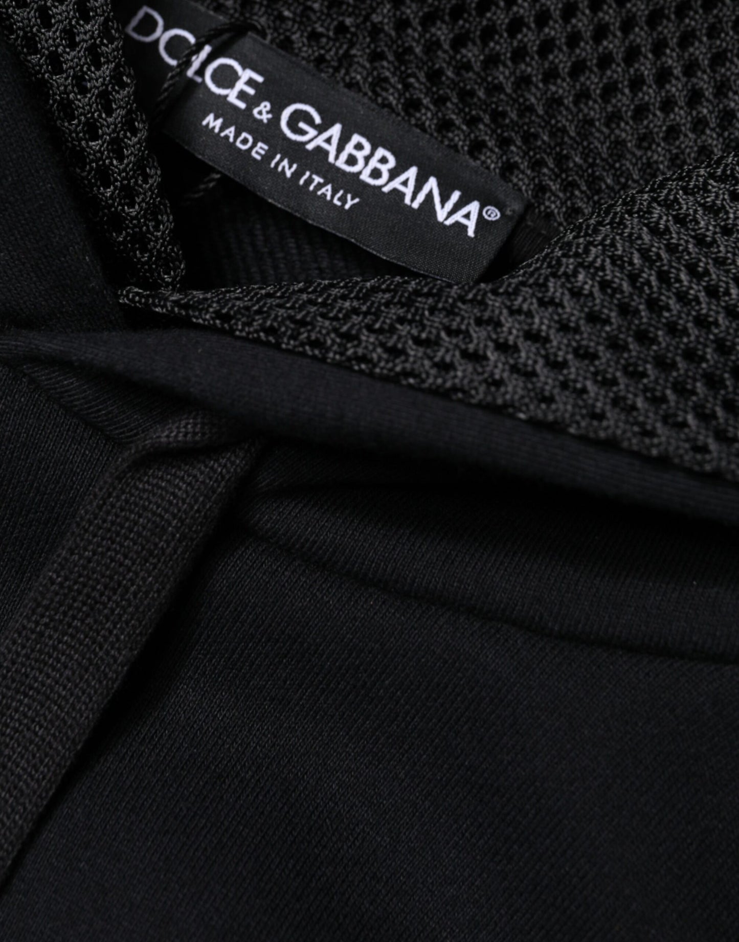 Sudadera con capucha negra para hombre de Dolce & Gabbana