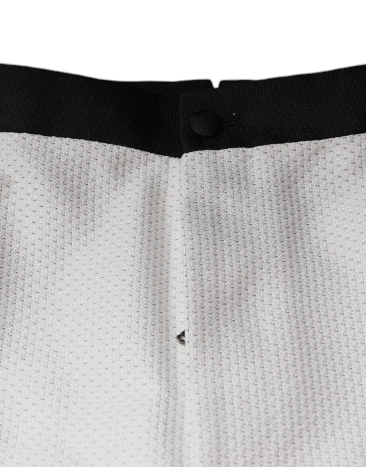 Pantalon habillé en polyester blanc Dolce & Gabbana