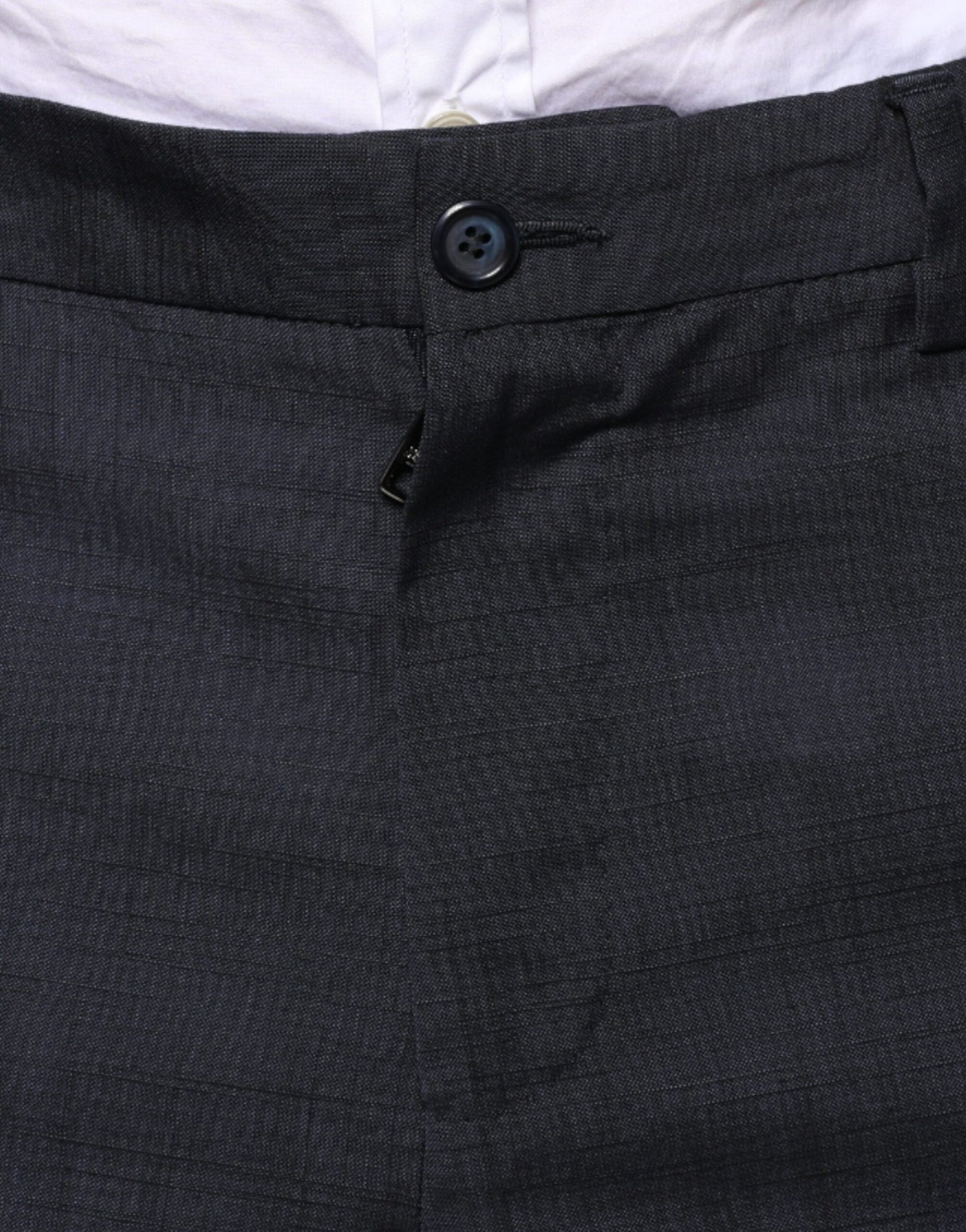 Dolce & Gabbana Pantalon de costume formel en laine de coton noir