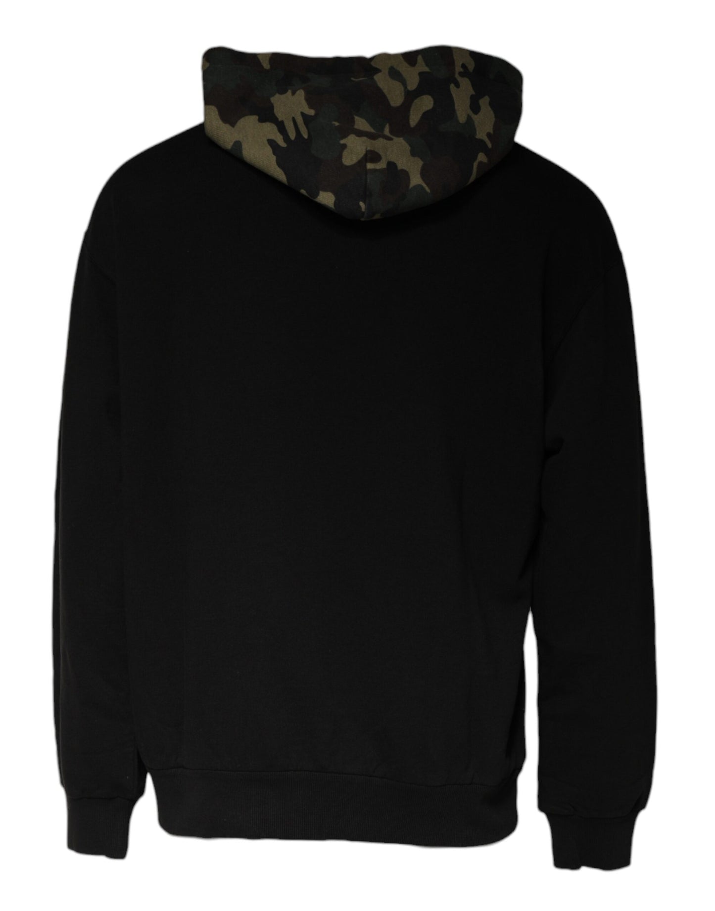 Sweat-shirt à capuche camouflage noir Dolce & Gabbana