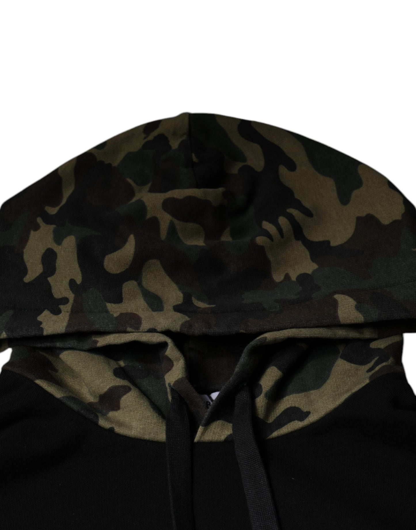 Sweat-shirt à capuche camouflage noir Dolce & Gabbana