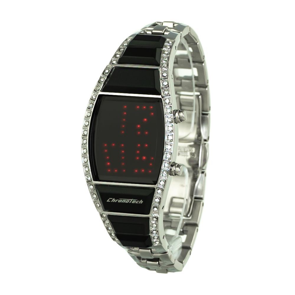 Chronotech Silver Stainless Steel Watch
