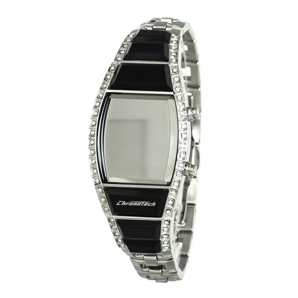 Chronotech Silver Stainless Steel Watch